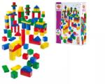 Ecoiffier Eichhorn: Set de cuburi de construcție din lemn colorat - 50 de piese (100007700)