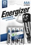 Energizer Ultimate Lithium AAA elemek, 4 db