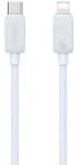 USAMS ky adatkábel, type-c - lightning, 30w, gyorstöltő, 100cm, fehér