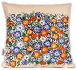 Sartrix díszpárna, népi, vadvirágos, 40x40cm, bézs (Pod-Folk-Opo-Kwi-Lak-Bez)