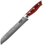 Gudaro Gudaro-dámaszkacél konyhai kenyérvágó kés KENSHO 8", 67 rétegből készült, hossza 20 cm GD1002-H (GU0016)