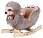 Knorr Toys Balansoar din lemn pentru copii Knorr Toys Lenesul Luis, include marioneta de mana din plus, 65x32x50 cm, pana la 30 kg, 18 Luni+ (KNR40396) Sezlong balansoar bebelusi