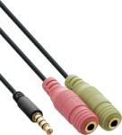 InLine 99302J audio kábel 1 M 2 x 3.5mm 3.5mm Fekete (99302J) (99302J)