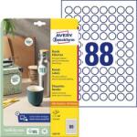 Avery-Zweckform Etikett, univerzális, 20 mm, kör, AVERY ZWECKFORM, 880 etikett/csomag (AY622210) - webpapir