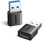 UGREEN ADAPTOR Ugreen, US701, USB Type-C(M) la USB 2.0(T), incarcare max 3A, include 2 bucati, negru 45275 (timbru verde 0.08 lei) - 6941876242757 (45275)