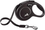flexi Original New Classic XS 3m каишка за кучета до 12 кг, черна - лента