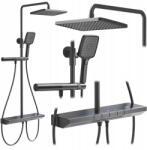 Rea Zuhanyszett Termosztáttal Grafit Titán Zuhanyfej Pedro Rea (REA-P0896)