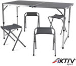 Camp Active Kemping szett összehajtható asztallal 120x60 cm (871125218632)