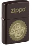 Zippo benzines vihargyújtó - barna, arany szivar és szivarvágó mintával (Z-152058)