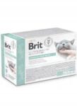 Brit VD macskaeledel filék mártásban Urinary+Stress 12x85g (152096)