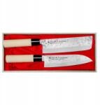 Satake Santoku Nakiri késkészlet Satake Nashiji Natural (HG8144W)