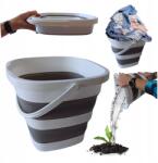 Wobell Szilikon összecsukható vödör nyéllel univerzális hal gomba mosás 10l (Wiadro silikonowe 10l składane wiaderko)