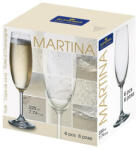 Bohemia Crystal MARTINA BOHEMIA pezsgős flőte 22cl 6 db - BOHEMIA