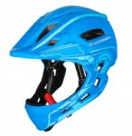 Wozinsky fullface gyerek kerékpáros sisak 52-56 cm-es Usb hátsó lámpával nem (5907769380990)