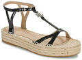 Lauren Ralph Lauren Éktalpú szandálok PAYTON-ESPADRILLES-FLAT Fekete 39