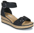 RIEKER Éktalpú szandálok 63780-00 Fekete 39