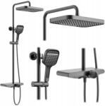 Rea Falra Szerelhető Zuhanyszett Esőztetővel Rea Bari Titán Zuhanyfej (REA-P0890)