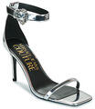 Versace Jeans Couture Magas sarkú szandálok 80VA3S76 Ezüst 38