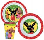 Cerda Bing Bunny műanyag evőeszközkészlet pohárral (8412497105465)