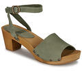 Sanita Magas sarkú szandálok YARA Zöld 39