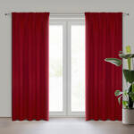EUROFIRANY Logan sötétítő függöny Piros 135x270 cm