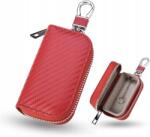  Autós kulcstartó tok, jelzáró, lopásgátló, piros R12 (04952070446)