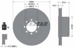 TEXTAR féktárcsa TEXTAR 92171700 for IVECO (92171700)