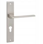 Kuchinox Zambia Húzókagyló Hosszú Címkével, Cilinderzárhoz, Szatén Mát, 240MM (KAB_3M2A)