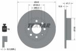 TEXTAR féktárcsa TEXTAR 92111303 for VAUXHALL, OPEL (92111303)