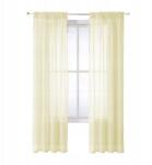 MIULEE Függöny 140x280 2db fátyol áttetsző könnyű világossárga (5908456435290)