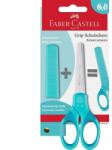 Faber-Castell Grip iskolai olló védőtokkal - türkiz (FC-181554)
