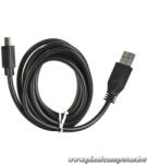  Cable USB A to Type C 3.0 2A HD2 2 m black (5901737418371)