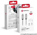  Cable USB C to USB C Forcell F-Energy QC4.0 PD 3A 60W Metal 1 m C237 silver (5903396274480)