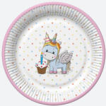  Unikornis Sweet papírtányér 8 db-os 18 cm (PKK742902)