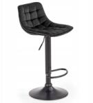 Halmar Hoker bárszék forgó fekete velúr bárszék konyha H95 (V-CH-H/95-CZARNY)