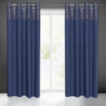  Dafne mintás dekor függöny Gránátkék/arany 140x250 cm (372879)