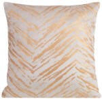  Sara bársony párnahuzat Krém/arany 40x40 cm (387388)