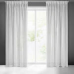  Simone fényáteresztő függöny sima voile anyagból mennyezeti sínhez Fehér 140x300 cm (391726)