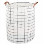 Verk Group Verk 01940_BK Játékkosár, szennyestartó fekete-fehér (01940_BK)