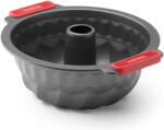 Lékué Non-Stick Bundt Cake Mould tapadásmentes kuglóf sütőforma, acél és szilikon, szürke
