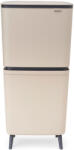 Brabantia SortUp Recycle Bin Hi 2 szintes szelektív szemetes torony, 20+25L, műanyag, világos bézs