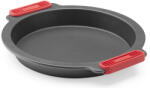 Lékué Non-Stick Round Cake Mould kerek tapadásmentes tortaforma, acél és szilikon, szürke