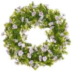  Coronita verdeata artificiala+flori pentru decoratiuni florale (8575)