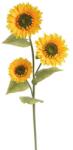  Crenguta floarea soarelui artificiala 3 flori pentru aranjamente florale (8552)