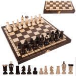 Ruhhy Set de Șah Regal Elegant Ruhhy din Lemn de Fag și Ornamente Metalice (00026038)