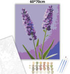  Levendulák csendje - számfestő készlet - 60×70 cm (Keretre feszítve)