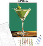  Klasszikus martini - számfestő készlet - 60×70 cm (Keretre feszítve)