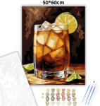  Dark ’n Stormy koktél - számfestő készlet - 50×60 cm (Keret nélkül)