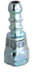 IGT Racord din otel pentru furtun gaz de 8mm cu filet interior 1/4 pe STANGA, pentru gratare sau lazi frigorifice
