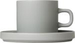 blomus Cană Pilar 200 ml mirage grey cu suport 2 buc (63911)